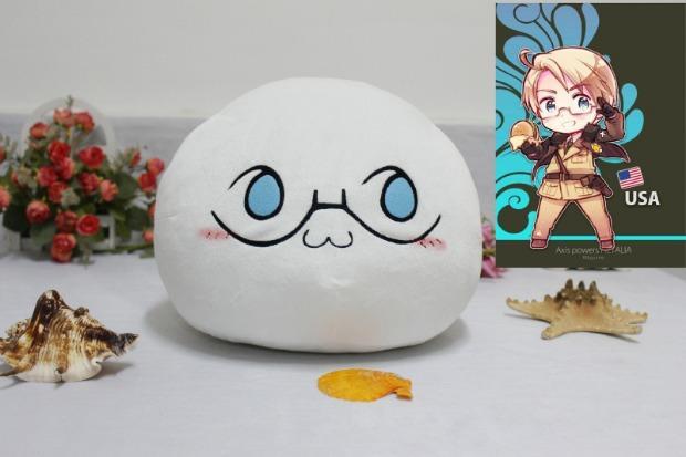 Anime Hetalia Axis Powers Polandball Plush Pillow Cushion Alfred F. Jones Country Cosplay Stuffed Doll Fans Toy