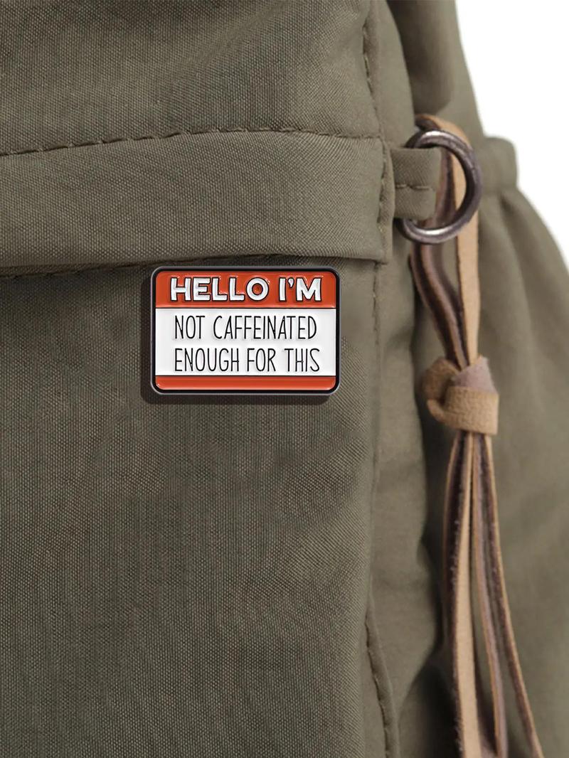 Letter Pattern Brooch, Cute Fashion Alloy Badge for Women & Men, Fashion Brooch for Party, Daily Clothing Decor, Trendy All-match & Exquisite Brooch for Birthday Gift, Men Accessories