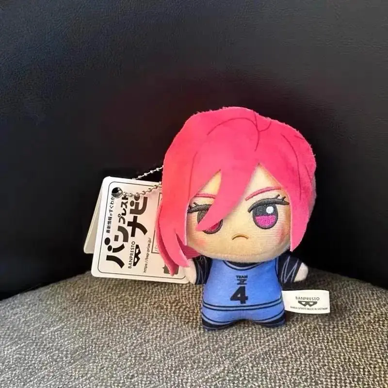 10cm Blue Lock Key Chain Plush Toy Pendant Nagi Seishiro Chigiri Hyoma Gagamaru Gin Action Figure Soft Bag Pendant Gifts