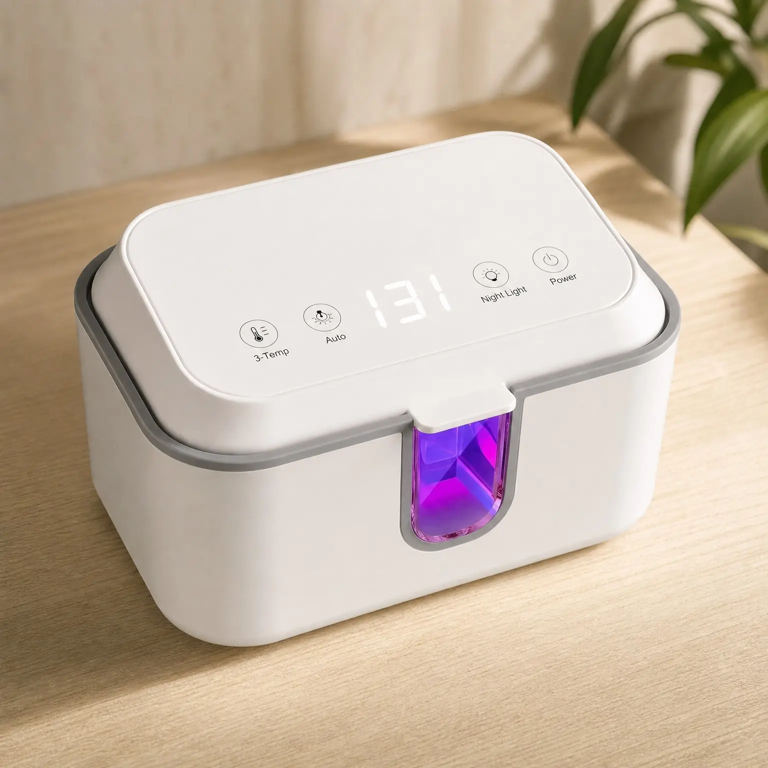 Large Capacity Baby Wipe Warmer and Dispenser with 3 Temperature Modes, Even Heating, Night Light for Babies & Adults(Gift)