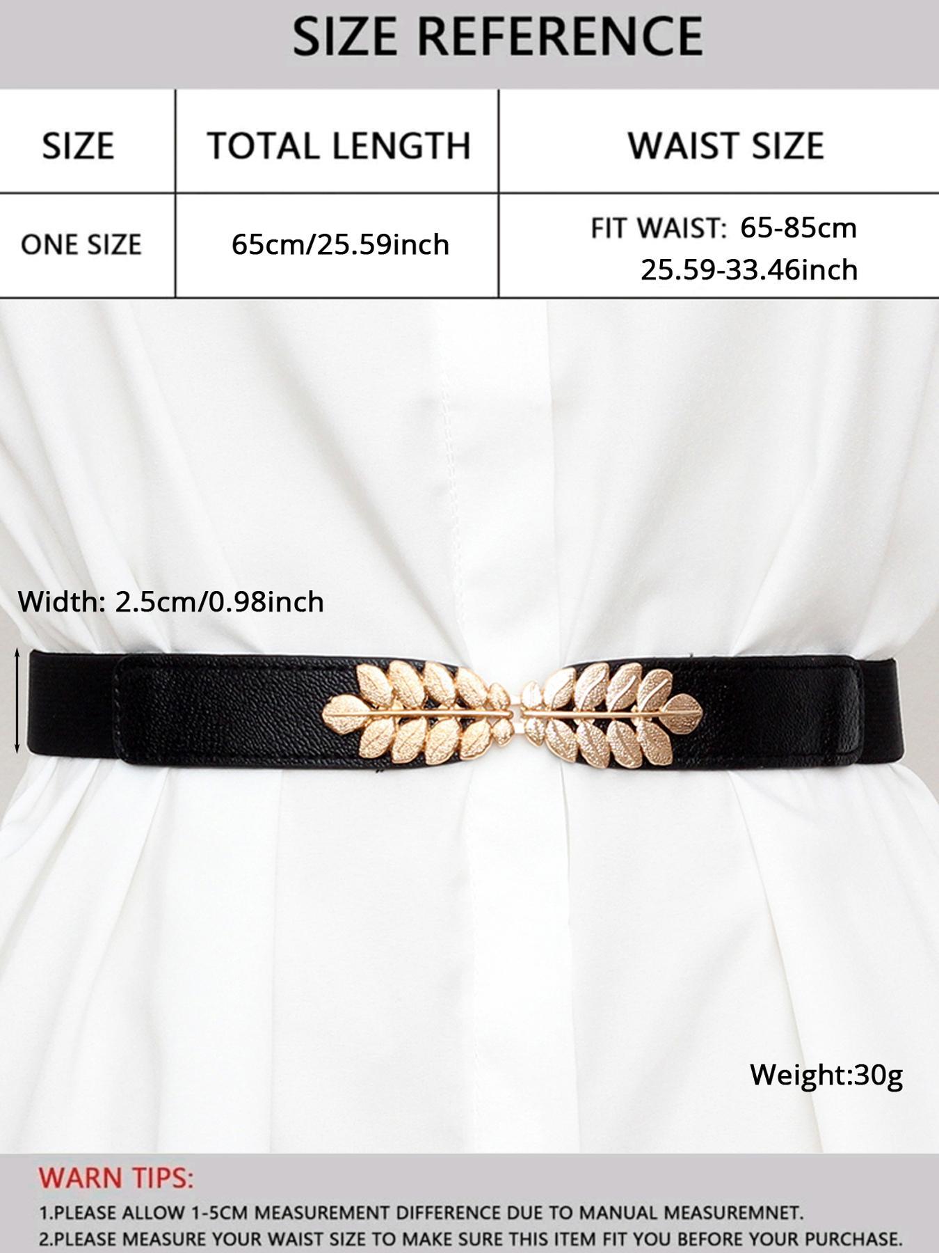Women's Simple Style Textured Metal Decorated Belt, Casual Trendy Waistband for Daily Use, Fashion Accessories for Clothes Decoration, Embossed Belt Buckle, Casual Dress Belt, Fashion Belts