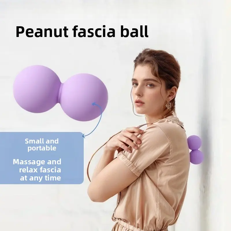 Silicone one-piece yoga ball massage ball fascia ball peanut ball 63 * 128 gym accessories