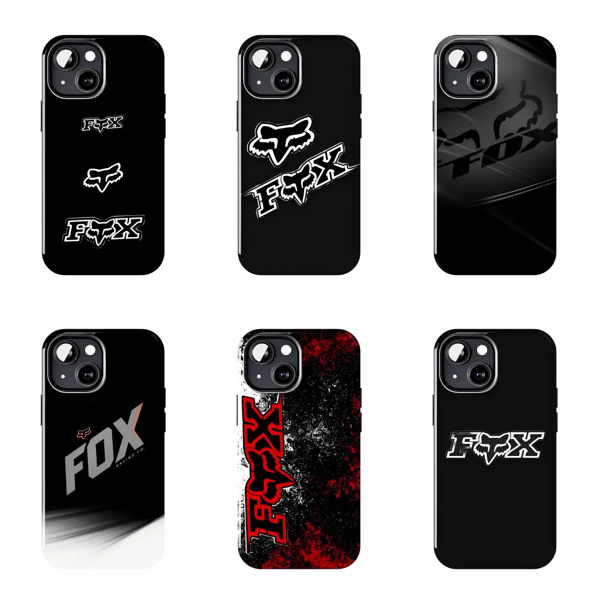 Fox Racing Motocross Phone Case Suitable for iPhone 17-11 Pro Max/Plus and  Samsung Galaxy S23-25