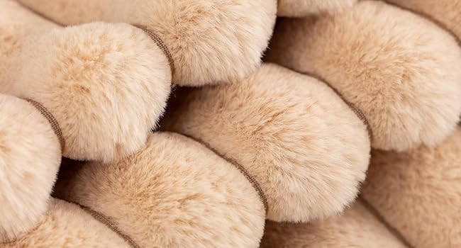 Set of 2 Dark Grey Faux Fur Decorative Throw Pillow Covers Striped Pillowcase Cushion Covers 18 x 18 Inch Sofa Couch Bedroom