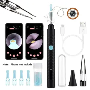 Smart Visible Ear Wax Remover with Tweezers, WiFi Connected APP Camera, 2-In-1 Ear Cleaning Tool, Portable Ear Cleaner Scope, Earwax Cleaner