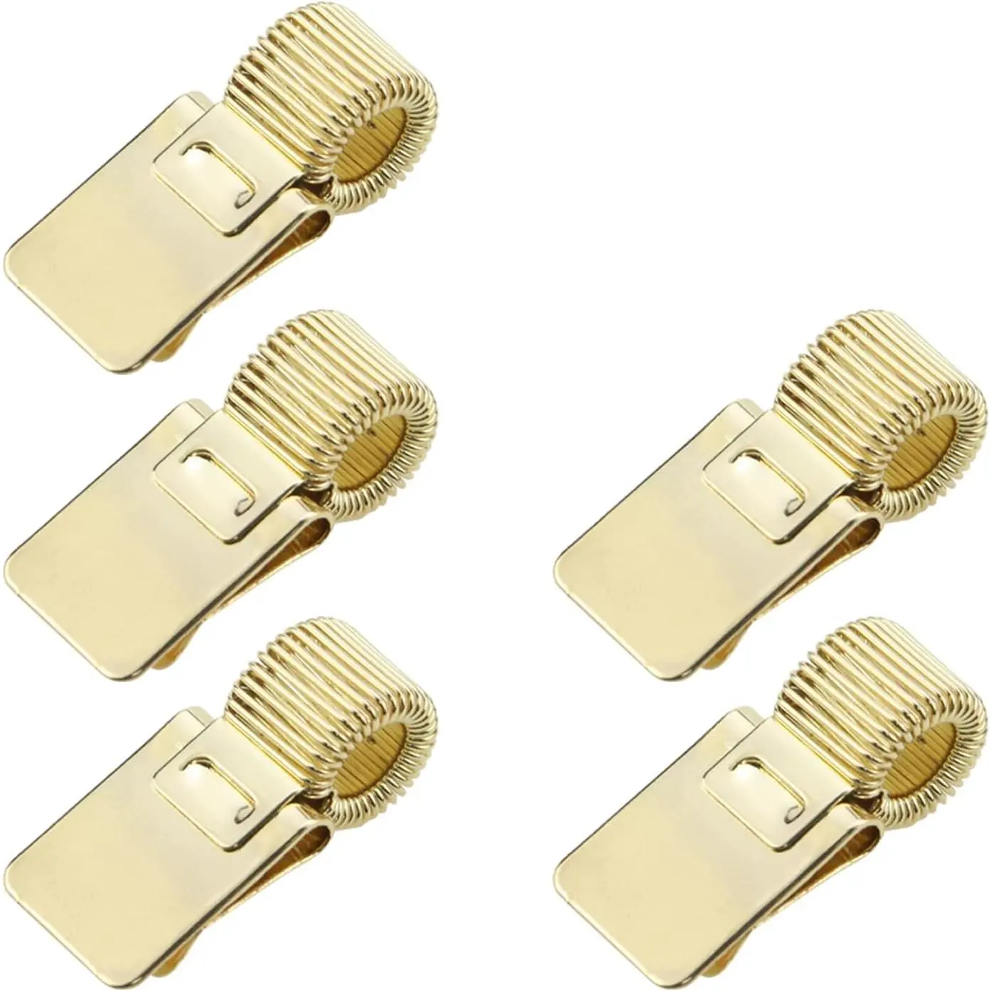 5 count Golden Pen Clipboard Holder Meal Pencil Holder Clips
