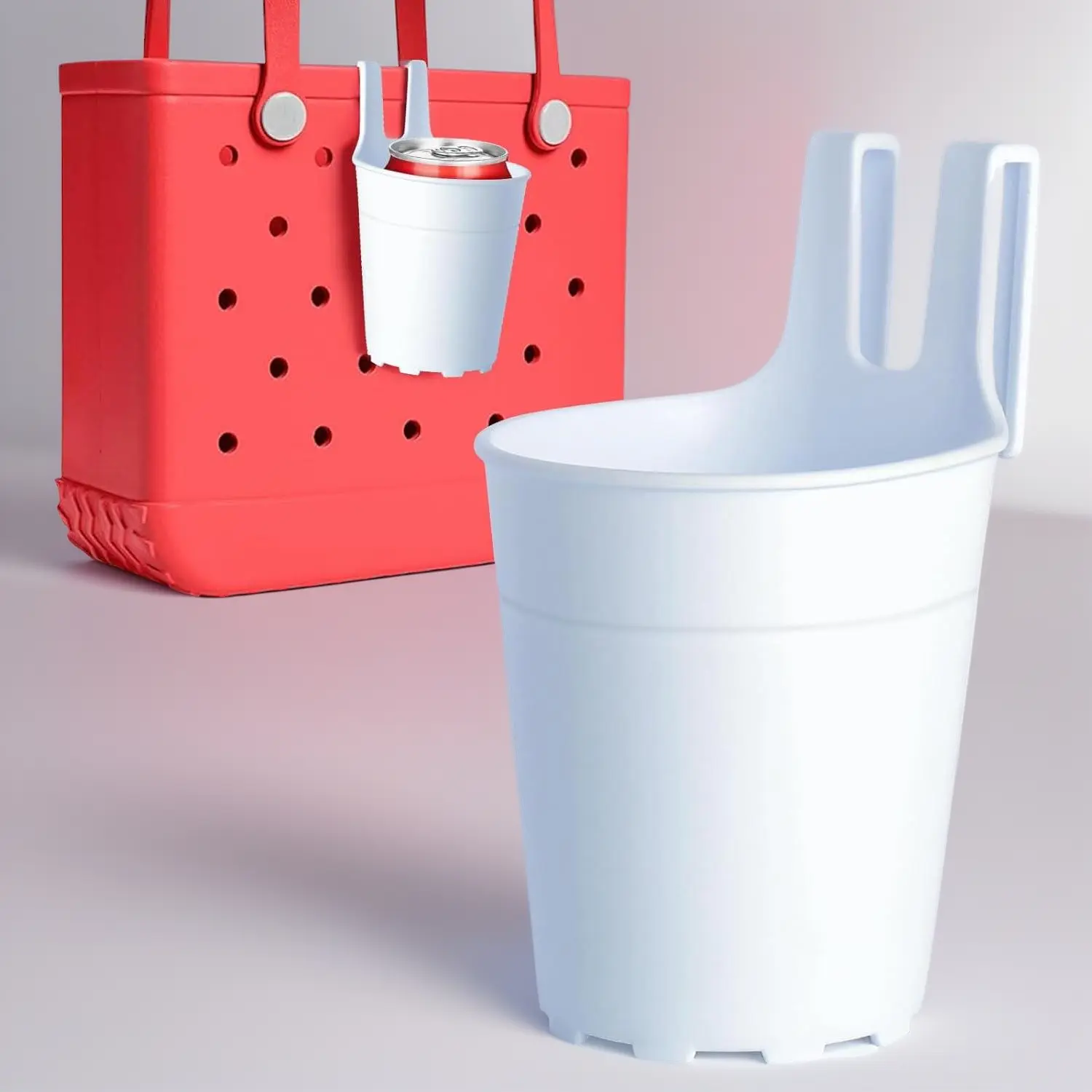 Cup Holder for Bogg Bag, Beach Bag Drink Holder Attachment – Water Bottle Holder, Bogg Bag Accessories with Secure Fit for Travel, Pool, Picnic