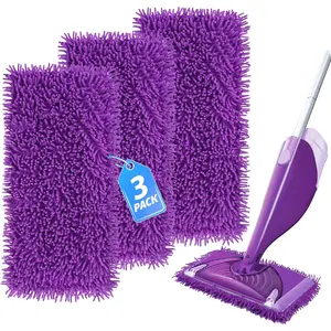 Wet Jet Pads Compatible with  Wetjet,  Wet Jet Refill for Hardwood and Floor  Mop, Upgraded Fiber Mop Pads for Deep Cleaning (3 Pack)