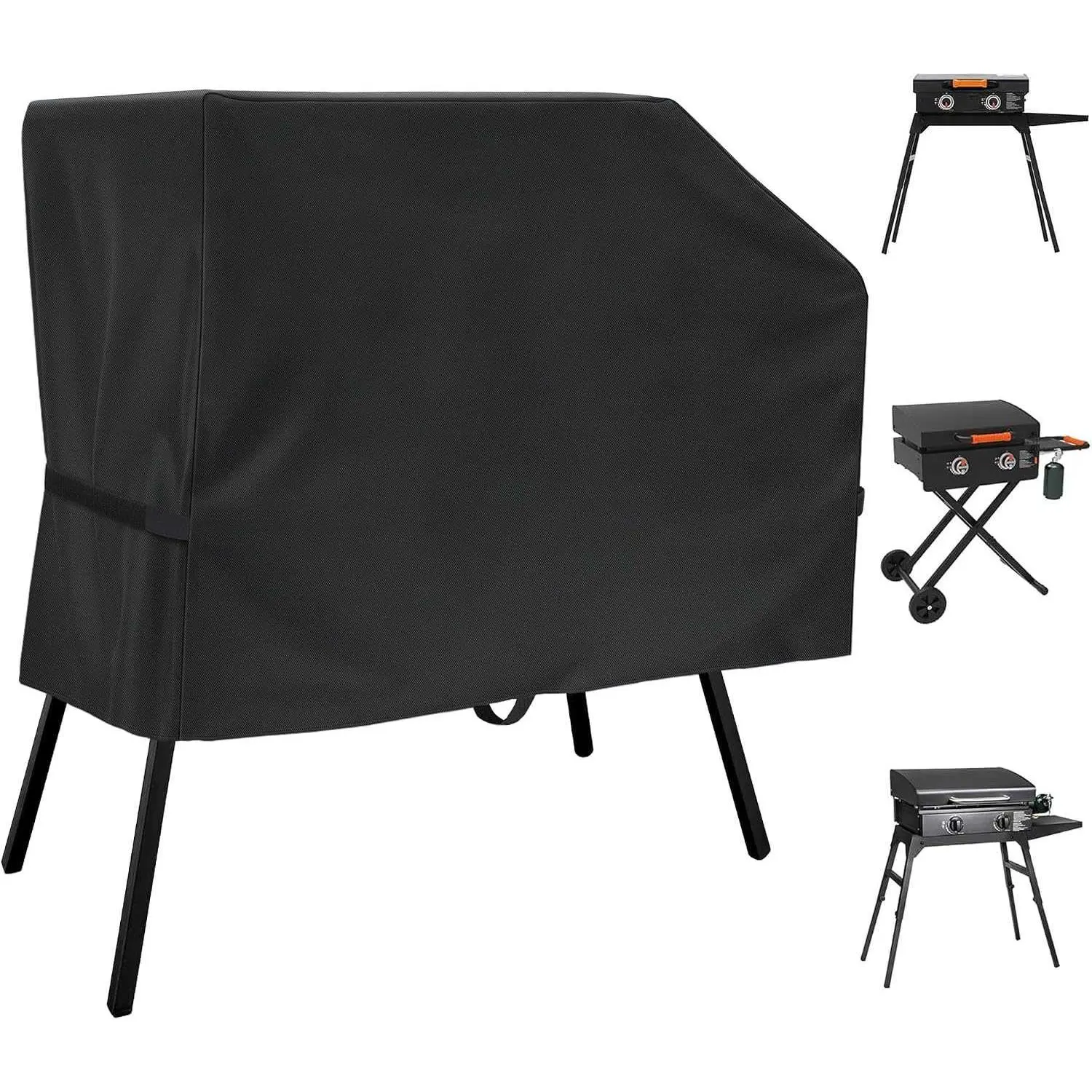 iCOVER Grill Cover for Blackstone 22 inch Griddle with Hood and Stand,Waterproof Griddle Cover for 17 and 22 inch, Windproof Griddle Accesso DL260808C16