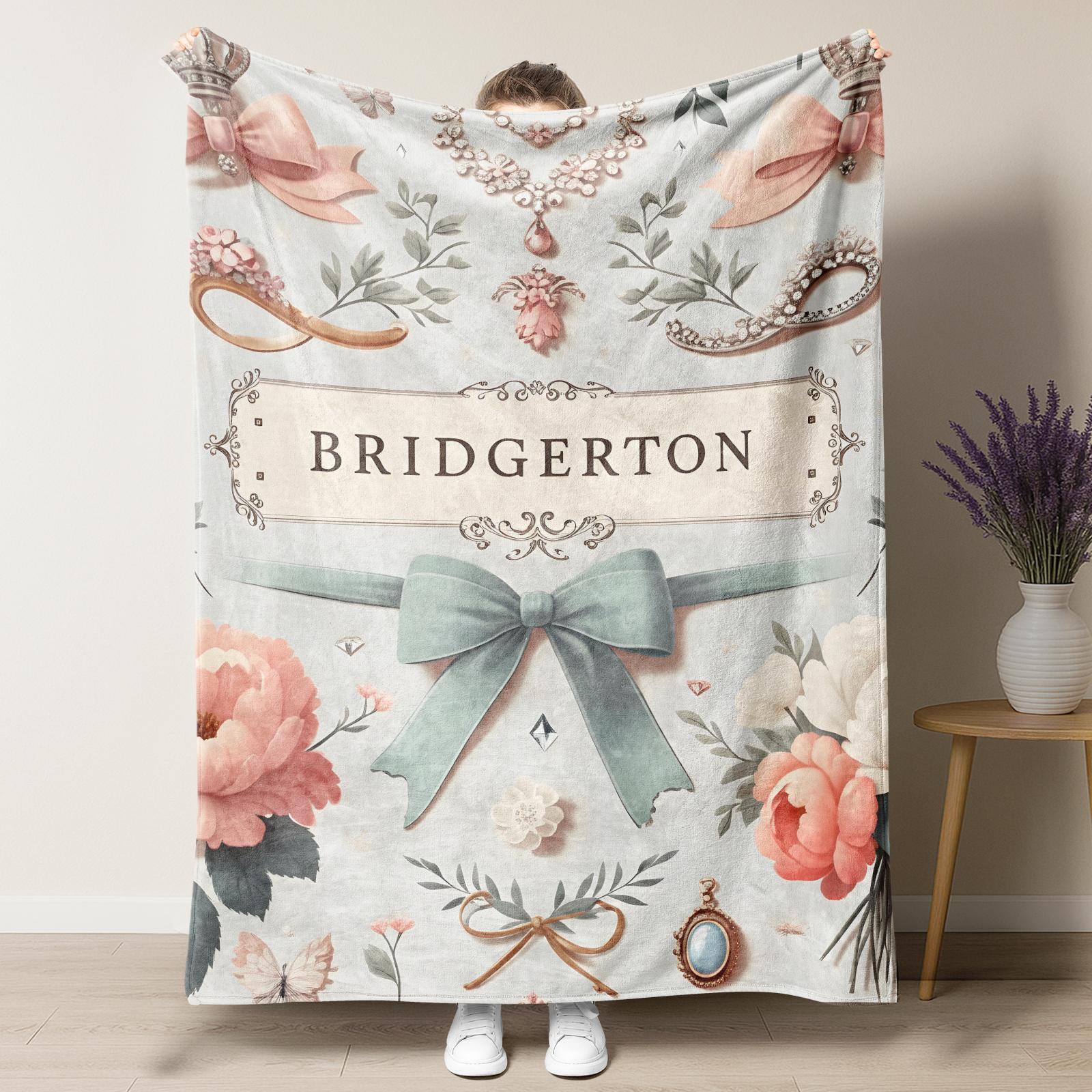Bridgerton Grandeur Flannel Blanket Soft Lightweight Elegant Home Decor Immersive Binge Watching Exquisite Jewelry Floral Design Cozy Warmth for Bed Sofa Living Room Bridgerton Grandeur Flannel Blanket Soft Lightweight Elegant Home Decor Immersive Binge Watching Exquisite Jewelry Floral Design Cozy Warmth for Bed Sofa Living Room