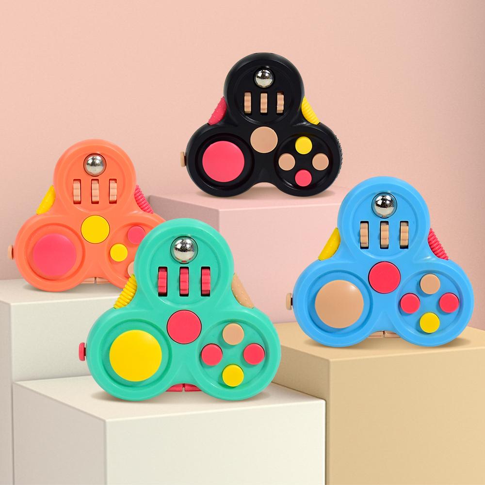 Children's Stress-Relief Fidget Spinner Toy--Silent Sensory Rotating Cube Game, Suitable for Children Over 3 Years Old