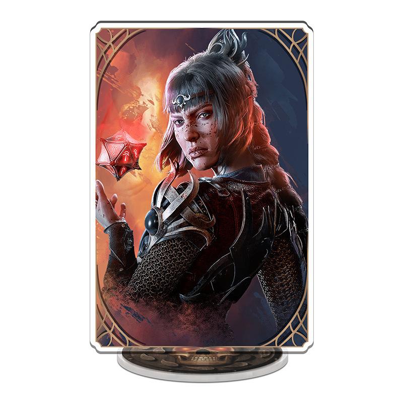Hot Anime Game Baldur Gate Acrylic Stand Model Keychain Cartoon Figure Charname Edwin Odesseiron Cosplay Friend Gift