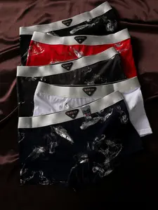 5 Pairs Biweier Couple Women's Butterfly Print Boyshorts, Soft Skin-Friendly, Fashionable Elastic Breathable Shorts, Ideal Gift for Women