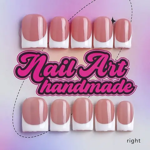Y2K Style Square Nails, 10pcs Handmade False Nails, XS-S-M-L Sizes, Perfect for Parties, Dates, Includes Jelly Glue, Crystal Stick, File