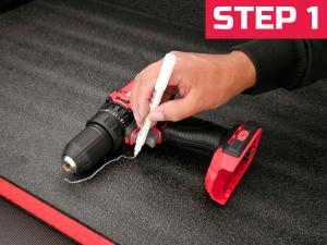 Tool Box Foam 48x16x2 inch 1PC, Foam Inserts for, Polyethylene Sheets for Toolbox Hard Case, Tool Shadow Insert, Kaizen Organizer Sheet, Black with Red