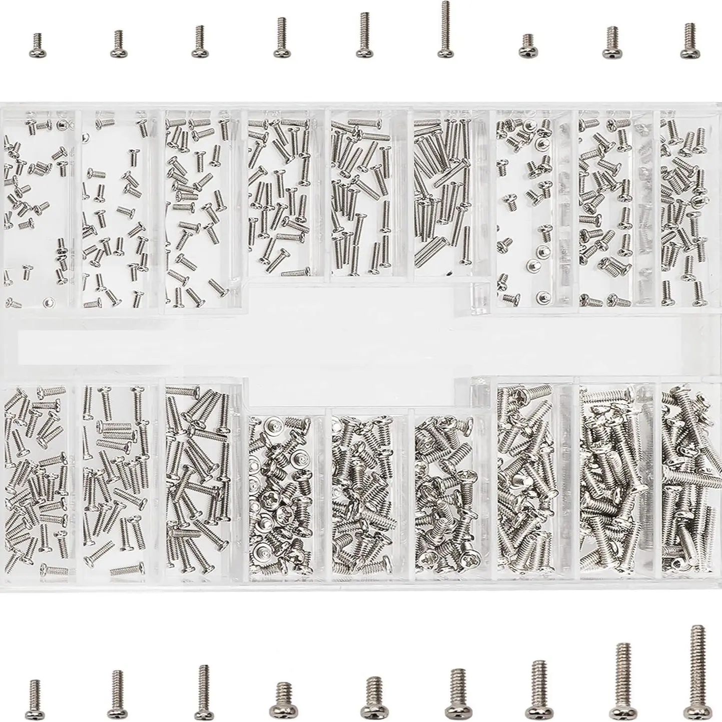 500 Pcs Laptop Screws, M1.2/m1.4/m2 Small Micro Tiny Screws, Electronics Repair, Mini Computer, Glasses, Watch, SSD, M.2 Hard Drive