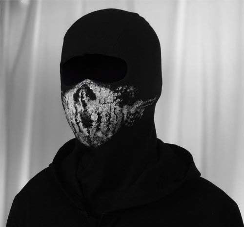 Surprise Mask Skull for Ghost  Mask  Mask Black