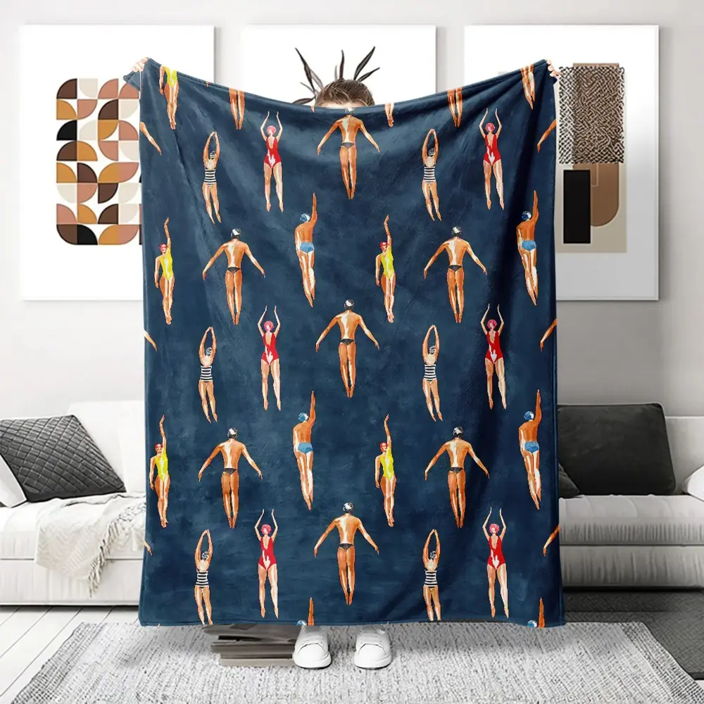 Perfect Gift Flannel Digital Print Blanket, Durable Ultra Soft Nap Blanket, Shawl Blanket, Throw Blanket, Suitable for Sofa Bed Office Travel
