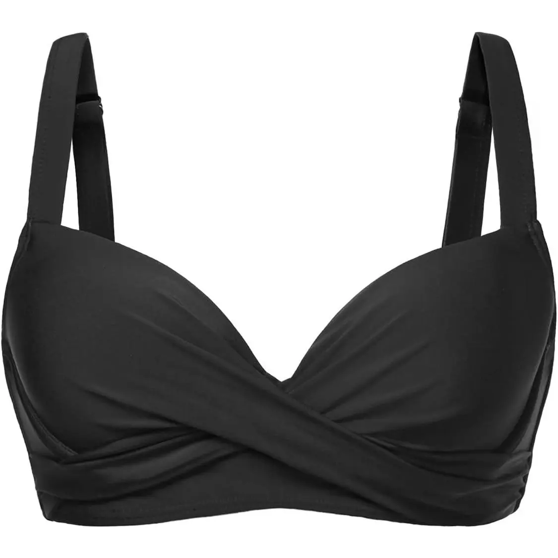 Women Underwire Bikini Top - Push Up Swimsuit Top Bra Padded Bathing Suit 2025 Twist Front Swimwear
