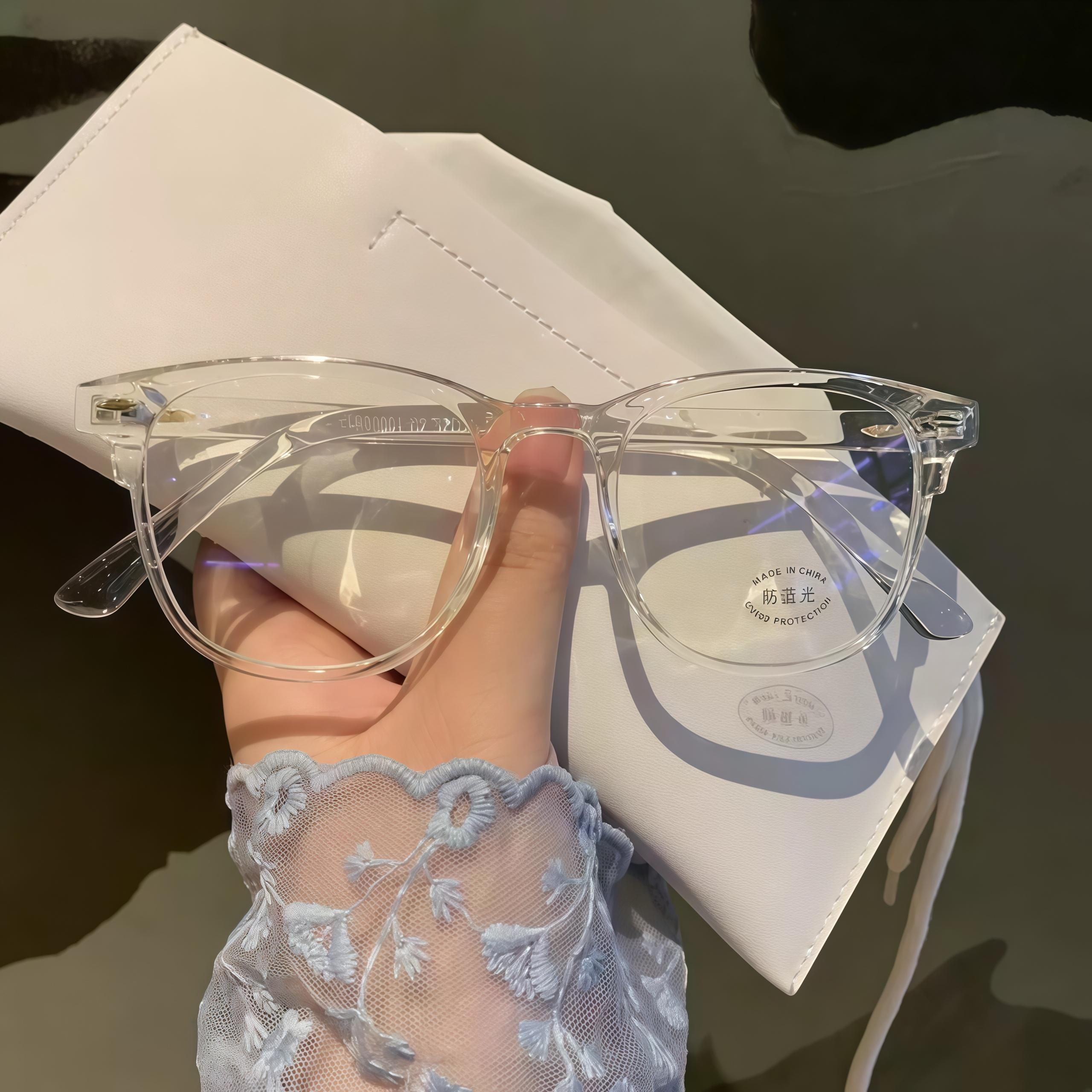 Oval Non-Prescription Glasses Unisex, EunoiaLens 2-Pack Black & Clear Full Rim Eyewear Frames, Minimalist Classic Chic Fashion Accessory, Trendy Instagrammable Black Transparent Frames, Stylish Gift Set for Daily Looks # SummerOutfits # TravelEssentials