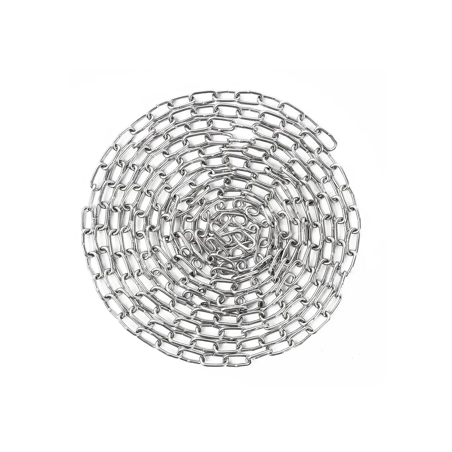 10 Feet SUS304 Stainless Steel Hanging Chain, 0.08 Inch Thickness Light & Heavy Duty Chain Link for Home Outdoor Camping