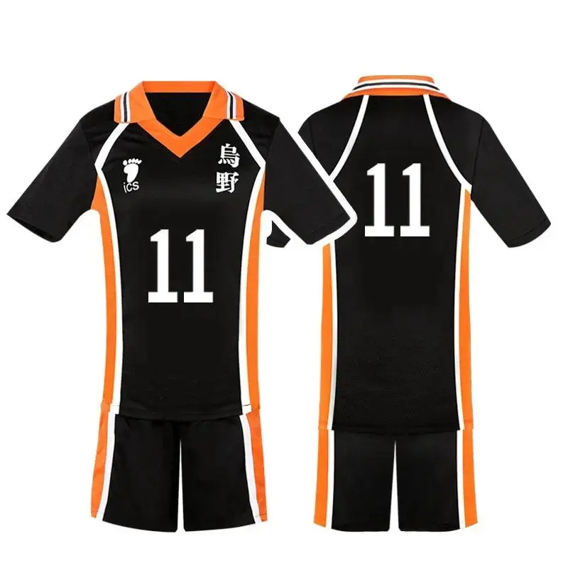 Haikyu!! Karasuno Koukou High School Volleyball Club Cosplay Polyester Jerseys - Hinata Shoyo/Kageyama Tobio Clothing Merch Sportswear, Menswear