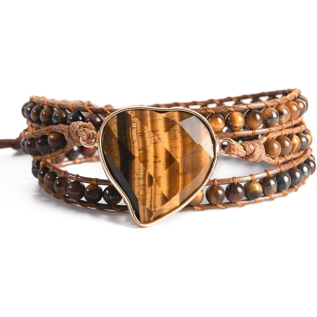 Stone Bracelet 3 Wraps Bracelet  Boho Bracelet for Women Bracelet