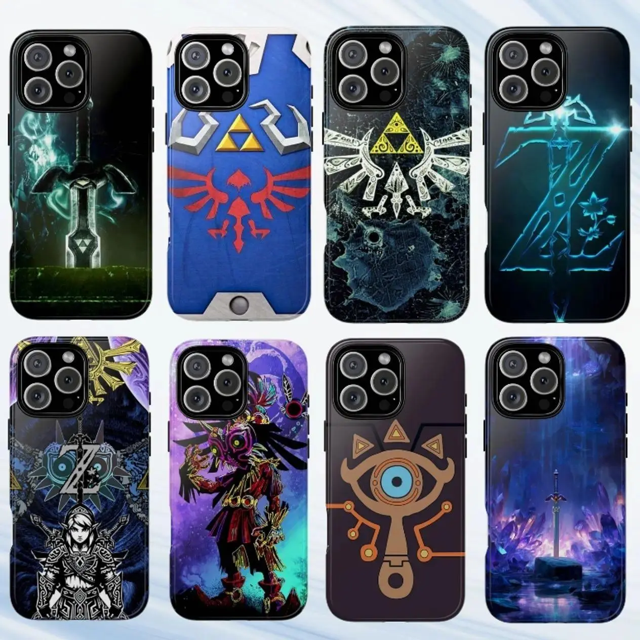 Legend of Zelda Anime Character Art Phone Case - Classic Hero Design, Golden Theme, Protection Accessory for iPhone 11-17 Pro Max/Plus & Samsung Galaxy S23-25, Accessories, Safety