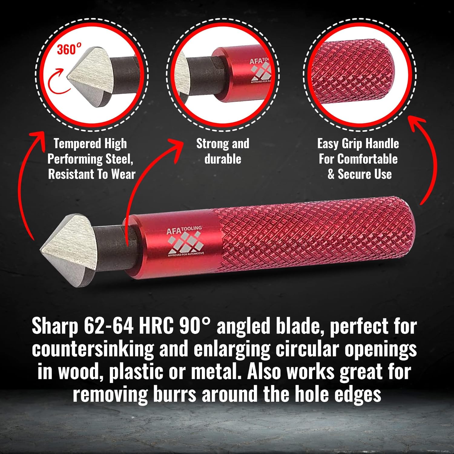 - Deburring Tool & Countersink Hand Reamer with 10 Extra  - Works  Metal, , PVC Pipes, Copper, Plastic and  Printed Edges - Plumbing &  Printing Burr Removal Reamer Tool