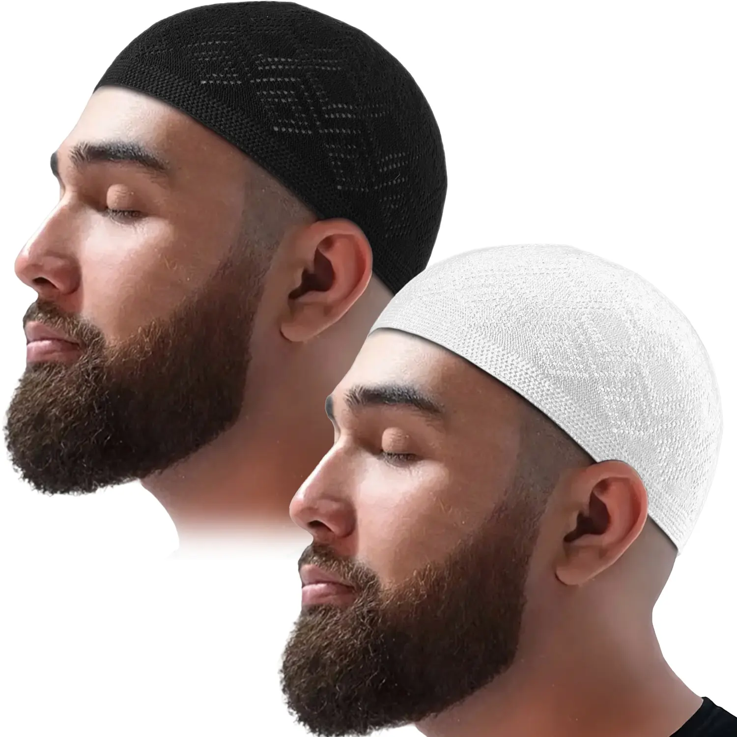 Plain Colors Solid Caps (Set of 2) - Simple-Look, Comfortable, Breathable Fashion Clothing Accessory Hats, Set Of Two