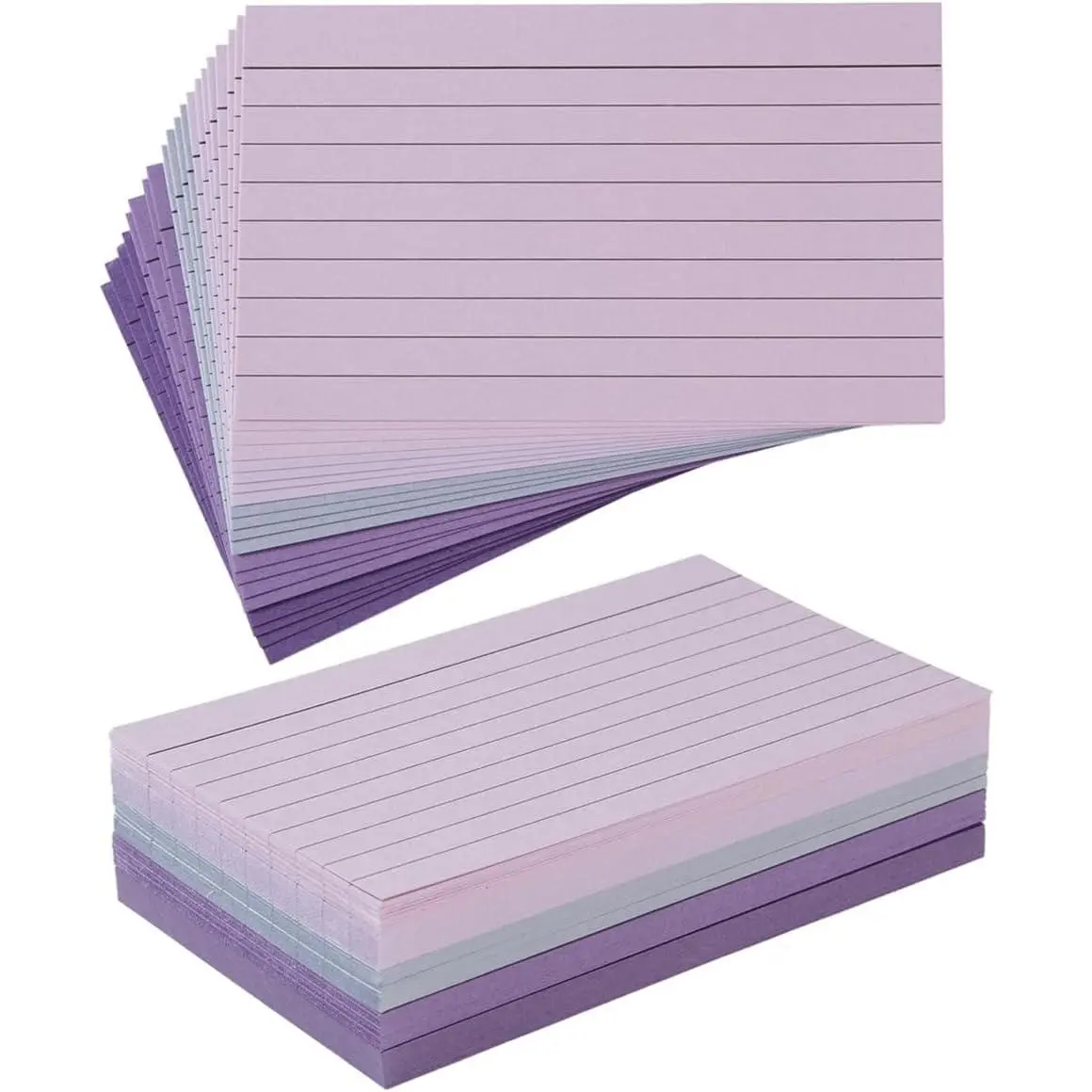 100 Sheets 3x5 Colored Ruled Note Cards Index Cards, 5  | 250 GSM Heavy Flashcards for  Cards, Accounting