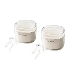 2-Pack Denture Care Kit with Brush and Remover, Mirror Included, Travel-Friendly, Essential Oral Care, Easy Maintenance