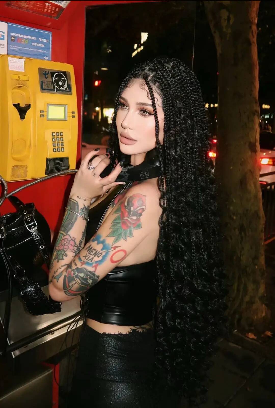 Hot Girl African Braid, Latin American Curl, Full Lace Hand-Woven Wig