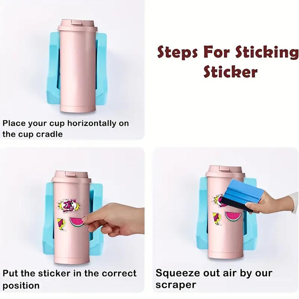 Cup Holder, 1 Set Including 1 Count Durable Silicone Cup Holder & 1 Count Scraper, Drinkware Accessories for Home Kitchen, Drink Holders