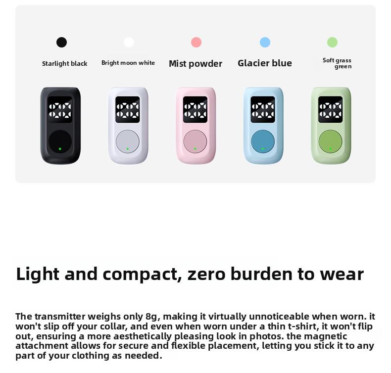 QY88 lavalier microphone, dual output, digital display, new model for mobile live streaming, noise-canceling reverb microphone