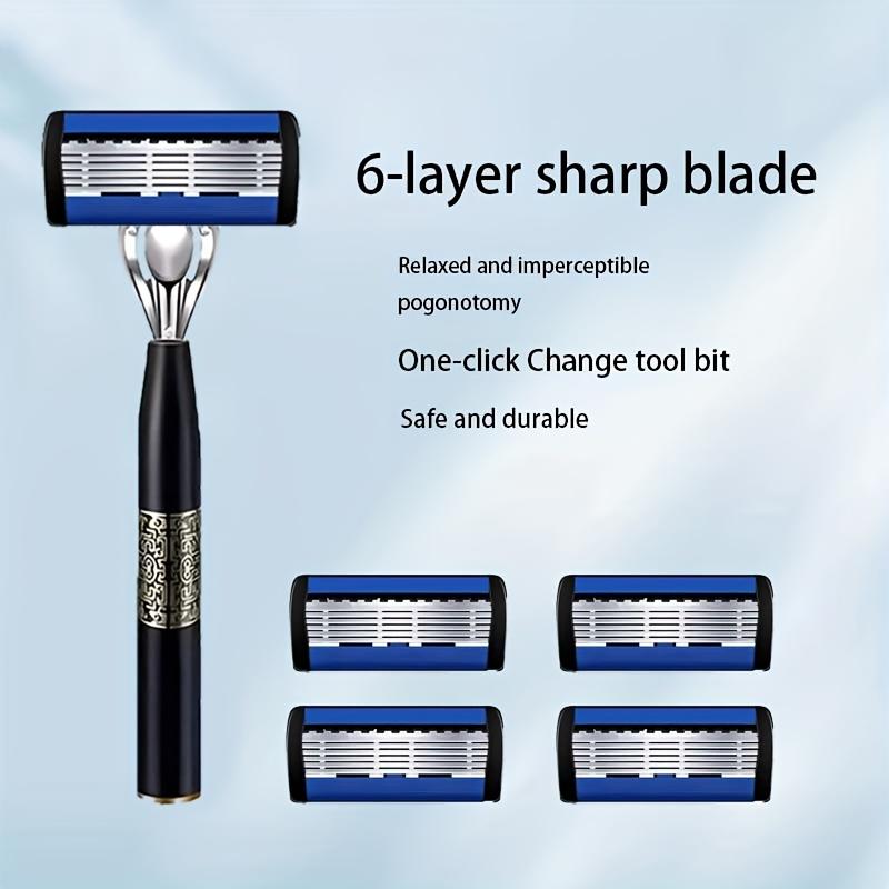 This super sleek and stylish razor comes with 72 super sharp replaceable stainless steel blades that are both sharp, smooth and safe. With 2 non-slip comfortable handles, it is an indispensable shaving tool for men