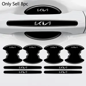 8pc Car Stlying Door Handle Bowl Anti-scratch Protective Stickers For KIA Sportage Rio Optima Ceed Proceed K5 Sedona Forte Cerato Venga Accessories