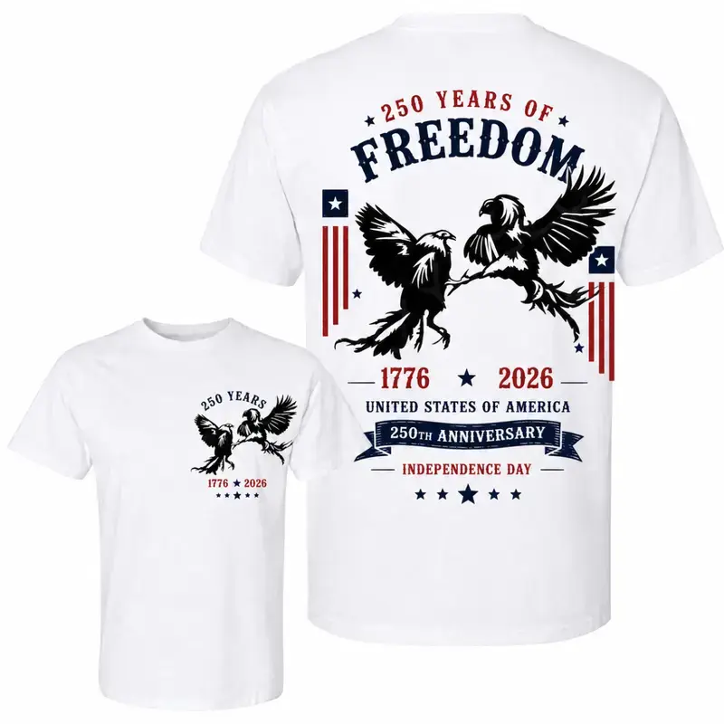 America 250 Gamefowl Rooster Shirt, Gamefowl Style, Game Farm Life, Patriotic Gamefowl Graphic Tee, 1776-2026 Independence Day T-Shirt, American Flag Chicken Farm Unisex Gift Farm Life Poultry Breeder Gift, Independence Day Unisex Apparel