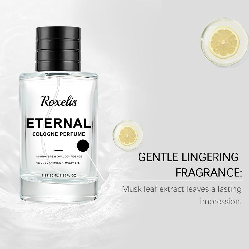 Roxelis Charming Cologne Fragrance Natural Fresh Daily Commute Date Perfume Elegant Long-lasting Cologne Fragrance