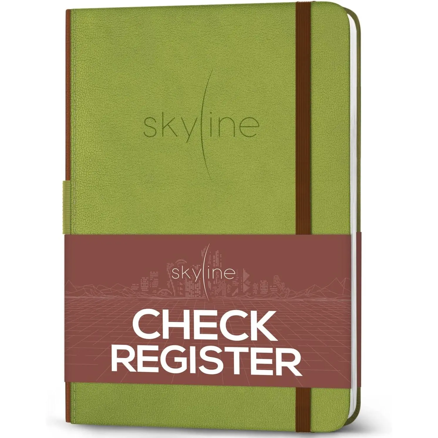 Check Register – Accounting  Log Book for Income & Expenses – Transaction Checkbook for Small Business – Checking Account Notebook for Financial Transactions – A5, Hardcover, Green