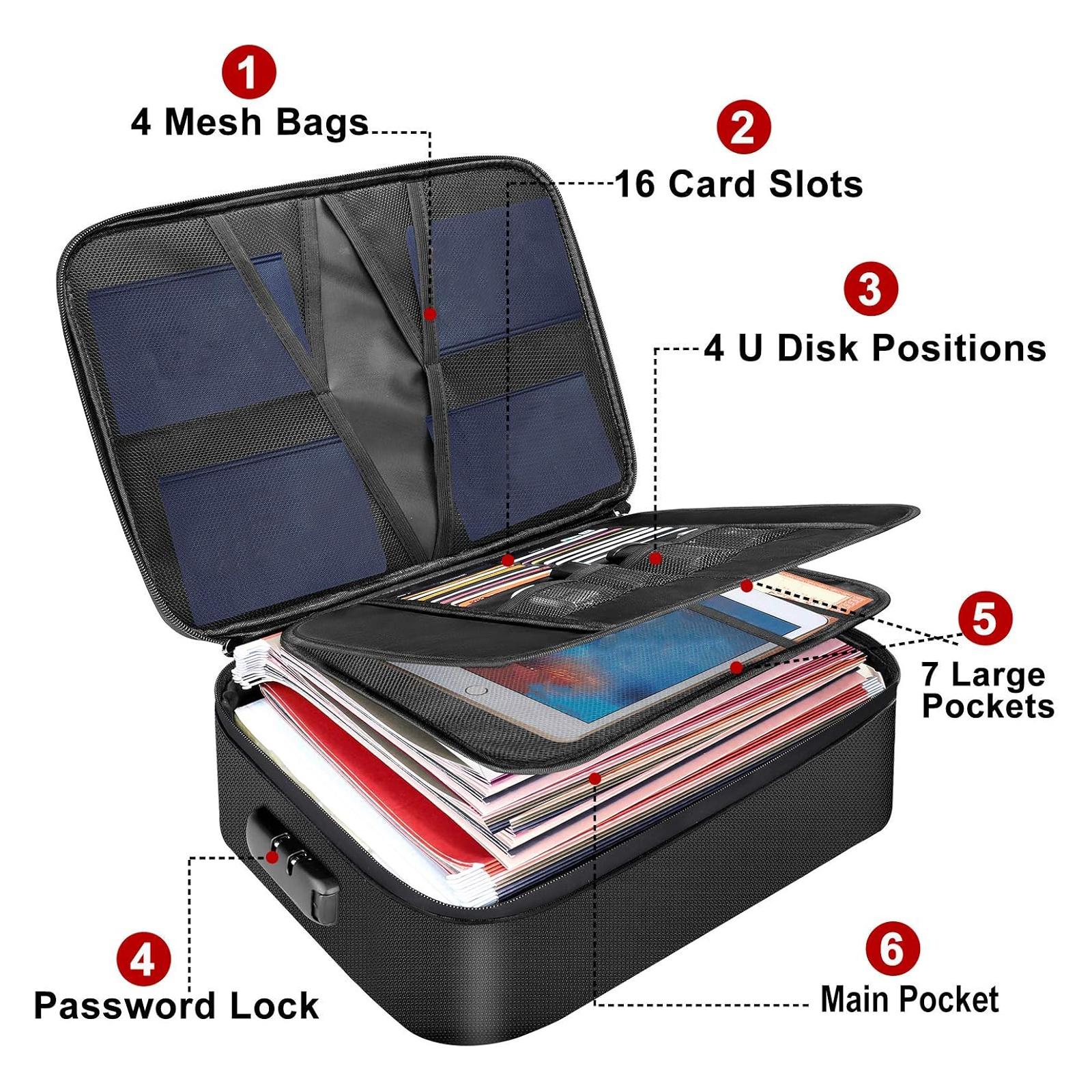 Large Fireproof File Bag, Suitable for Storing Valuable Office Documents And Materials, Safely Storing Briefcases, And High-Temperature Resistant Glass Fiber Fireproof Bag NEW Large Fireproof File Bag, Suitable for Storing Valuable Office Documents And Materials, Safely Storing Briefcases, And High-Temperature Resistant Glass Fiber Fireproof Bag NEW