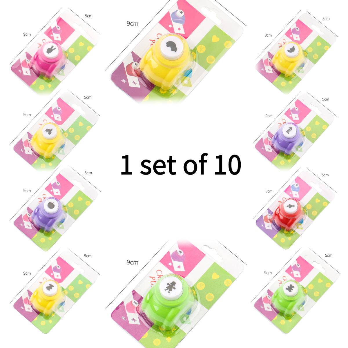 4 models, each with 10 small embossing tools, simple embossing tool, multiple patterns, ABS case, DIY embossing greeting cards, notes, hand copied newspapers, photo albums, decorative paintings other gift embossing tools