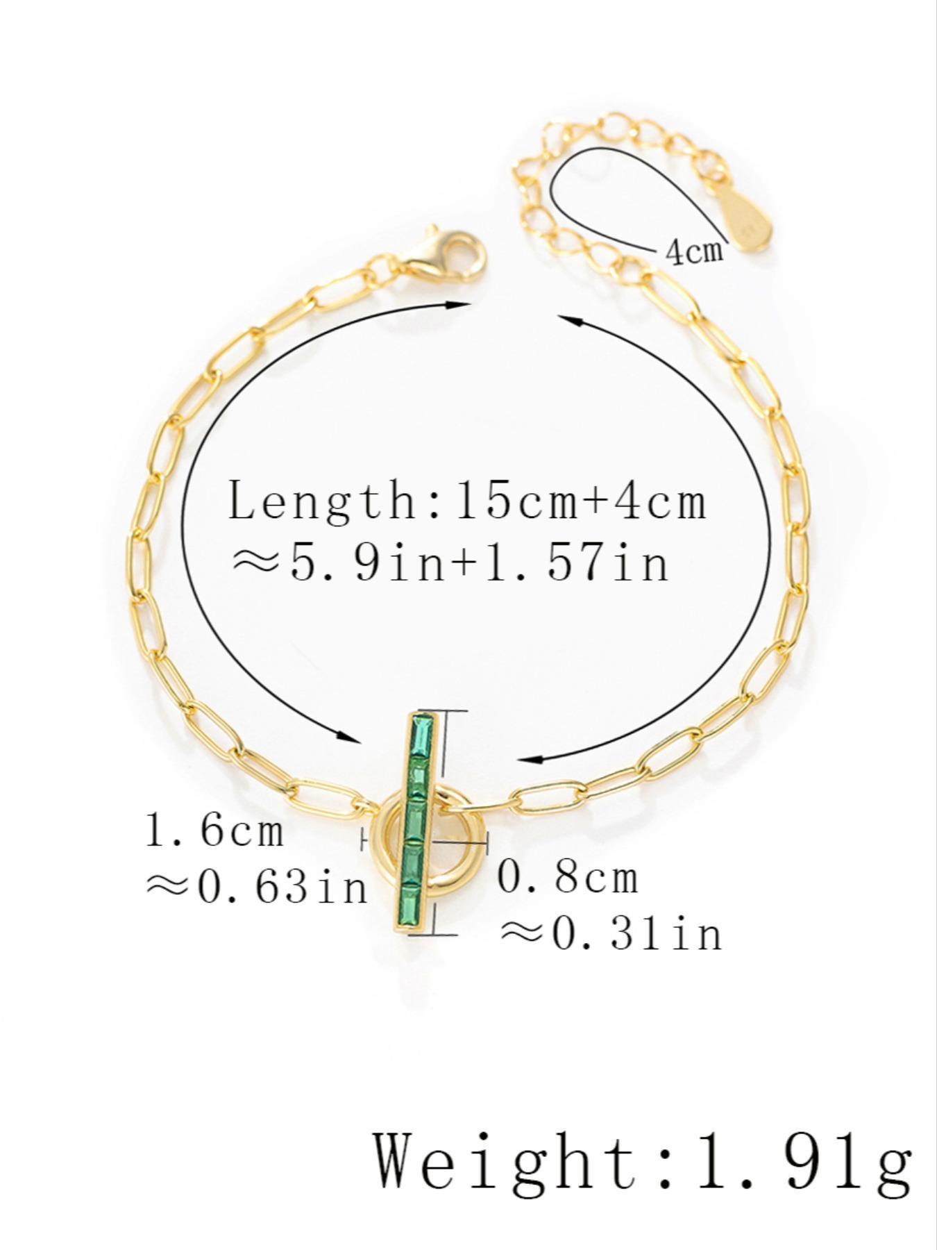 S925 Sterling Silver Women's Elegant Adjustable Chain Bracelet, Exquisite Trendy Minimalist Bracelet, Chic All-match Jewelry As Gift for Girlfriend