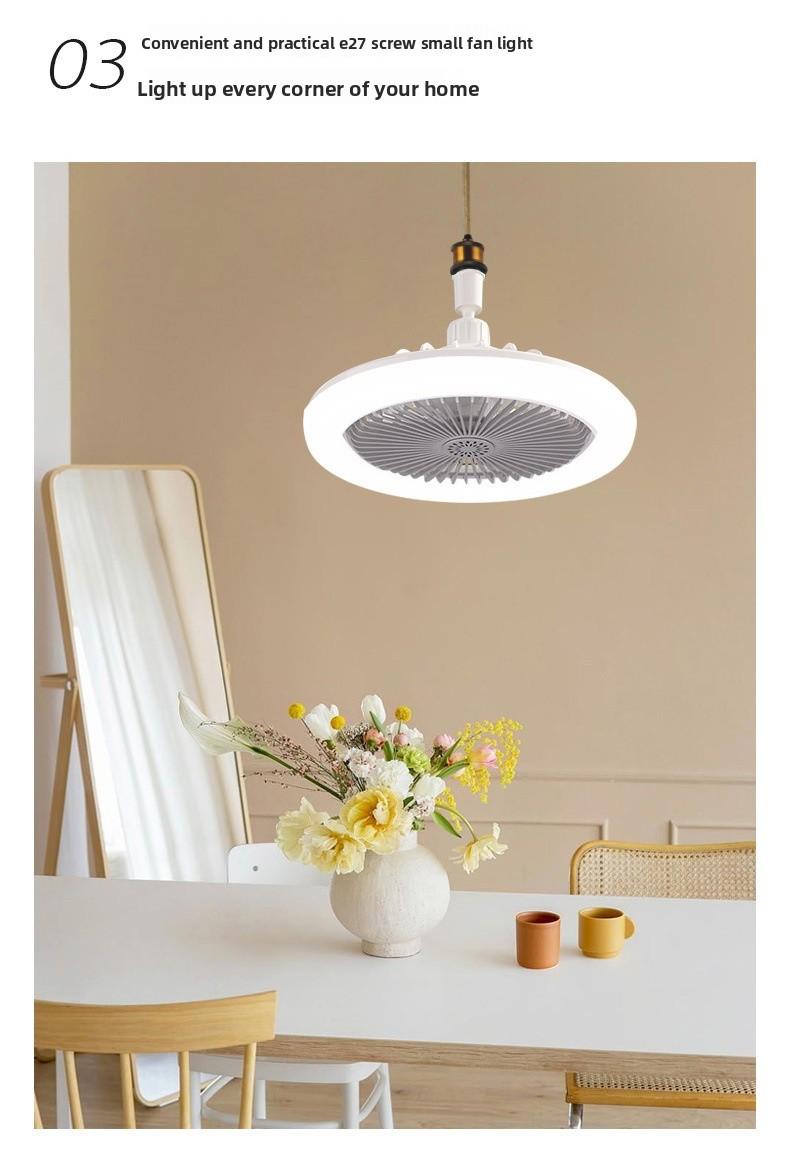 LED Aromatherapy Crystal Fan Light E27 Screw Base Dimmable Plastic Small Integrated Universal Head Fan Lamp for Ceiling LED Aromatherapy Crystal Fan Light E27 Screw Base Dimmable Plastic Small Integrated Universal Head Fan Lamp for Ceiling