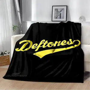 Deftones Flannel Throw Blanket Soft Cozy Rock Band Blanket for Bed Sofa Couch Travel Fan Gift Outdoor Cold Weather