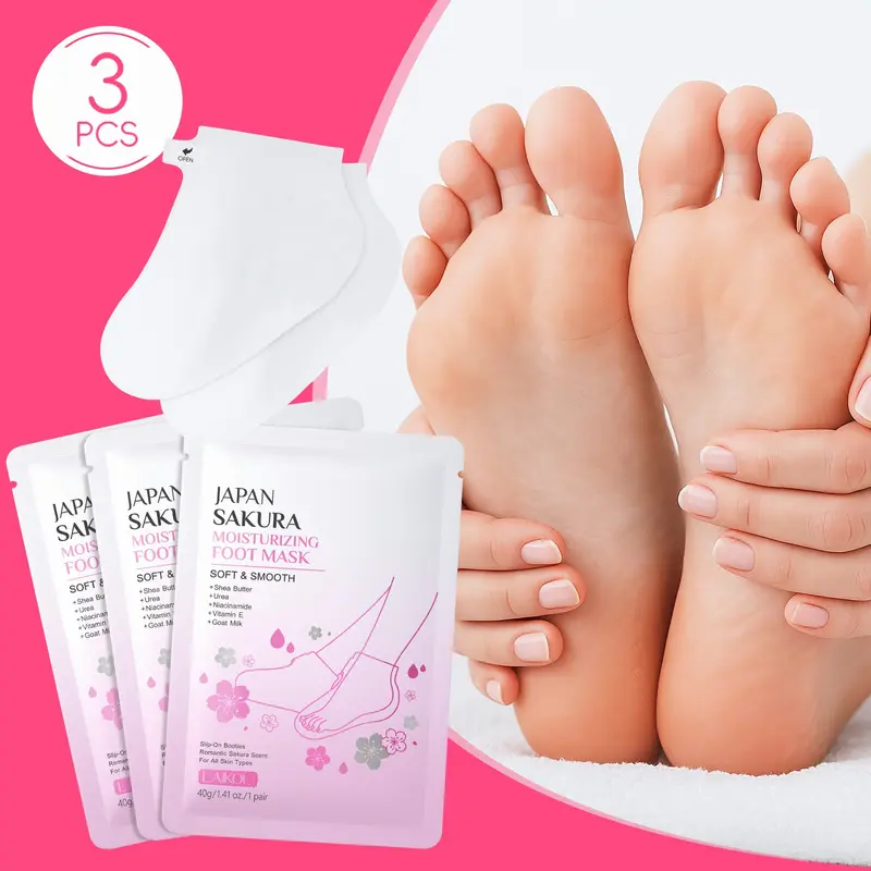 Sakura Moisturizing Soft Foot Mask, Feet Mask, Foot Care Product