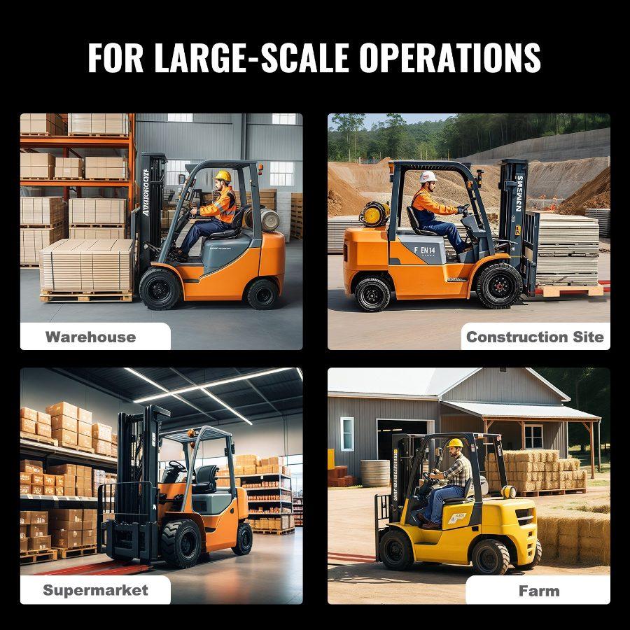 VEVOR Pallet Fork Extensions, 82 Length 4.5 Width, Heavy Duty Carbon Steel Fork Extensions for Forklifts, 1 Pair Forklift Extensions with Pins, Forklift Fork Attachments for Forklift Truck, Red