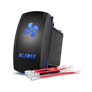 Nilight 5Pin Laser On/Off SPST Blower Rocker Switch Blue