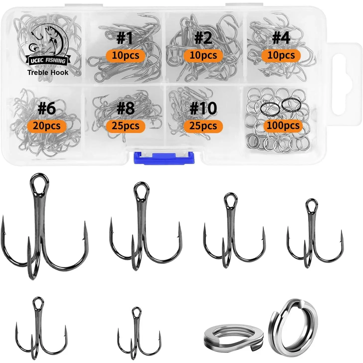 Fishing Hooks Treble Hooks for Trout Saltwater Freshwater Fish Hook