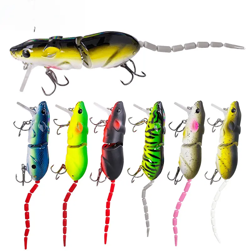 Multi-Jointed Mouse Fishing Lure - Lifelike Swimbait for Bass Pike Predator Fishing